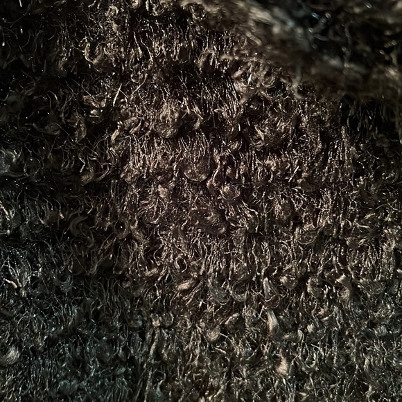 Westbound Long Sleeve Turtleneck Black Silver Fuzzy Sweater Size 2X NWT - Picture 4 of 4